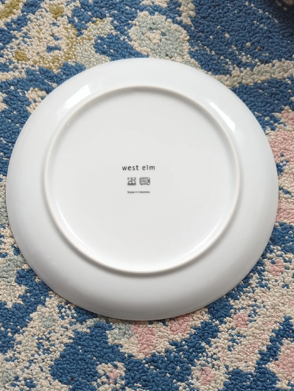 West Elm White Porcelain Organic Salad Plate - Single Dish